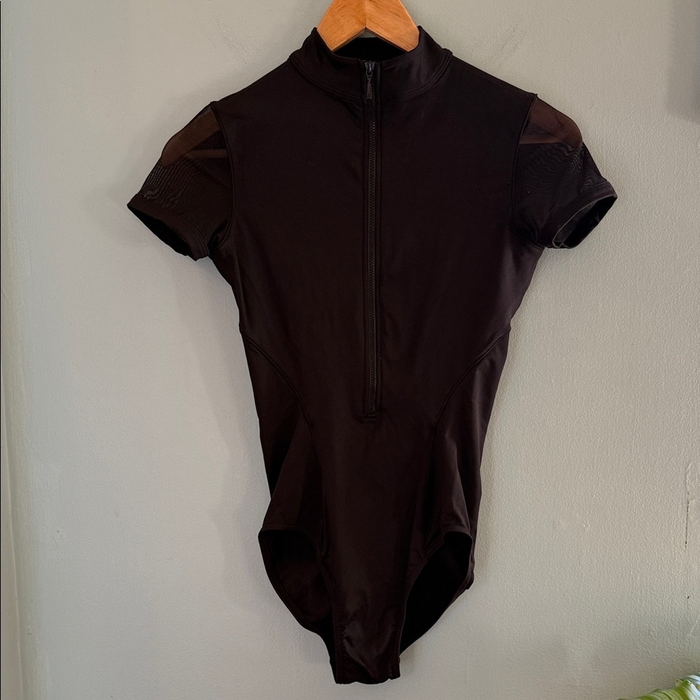 Bloch Black Short Sleeve Leotard